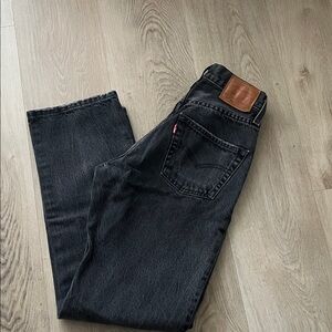 Levi's Black Straight-Leg Women's Jeans